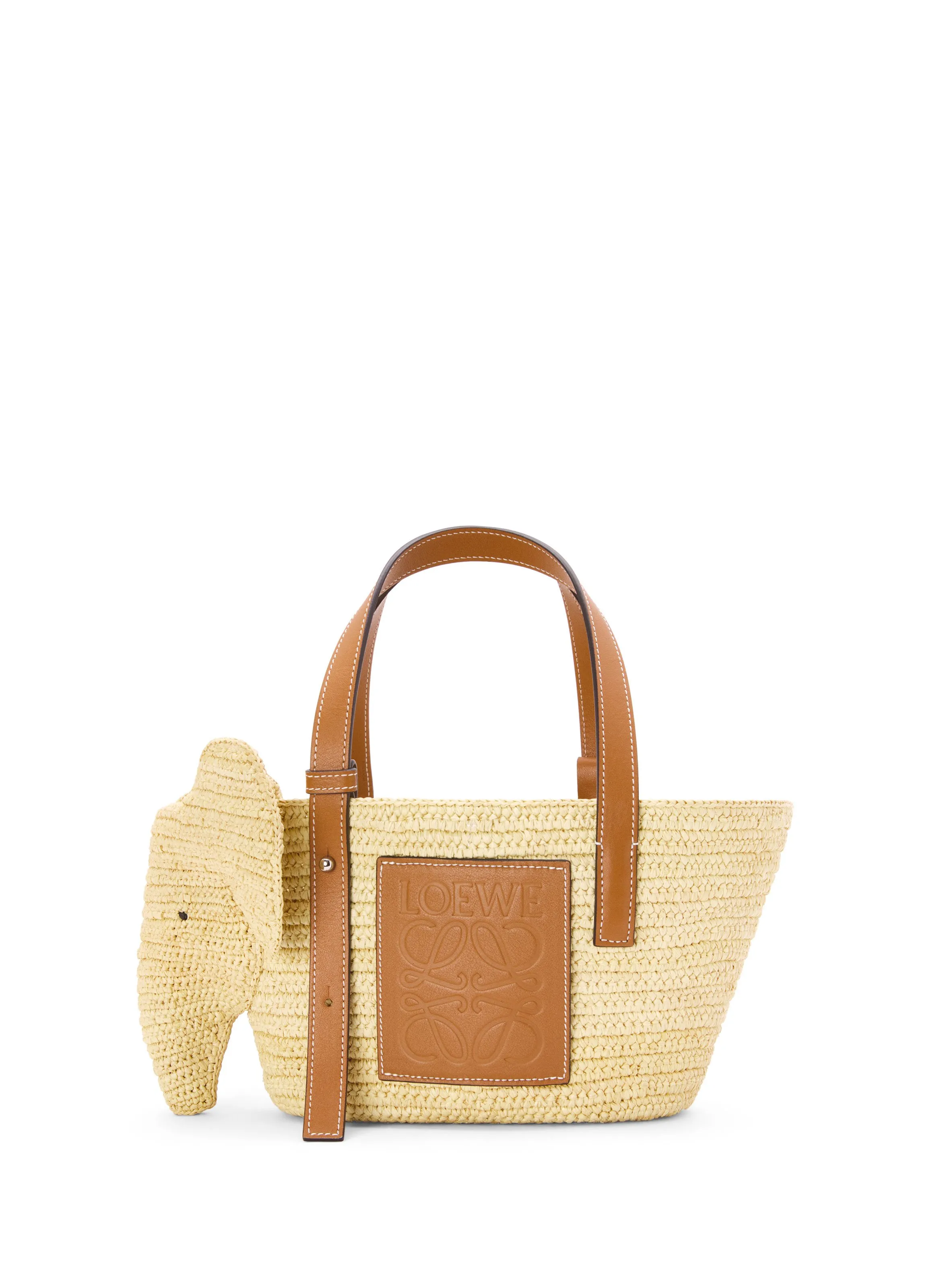 LOEWE  ELEPHANT BASKET SMALL BAG - Beige