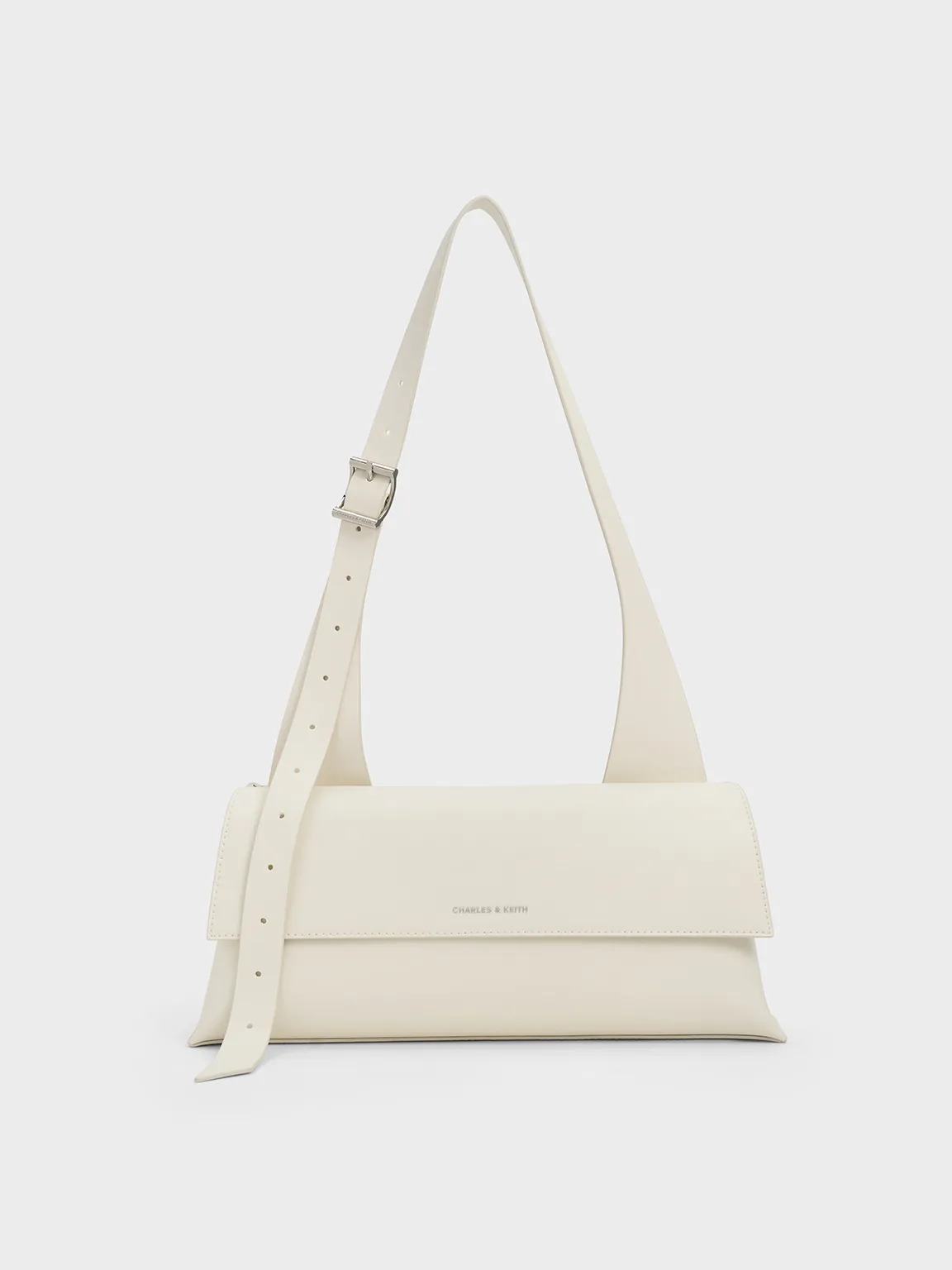 Marceline Trapeze Shoulder Bag - Cream