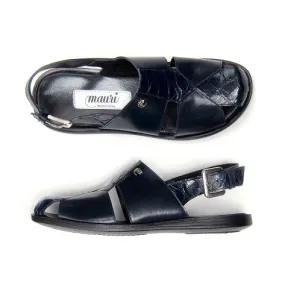 Mauri Renzo 1787 Alligator & Calfskin Sandals Blue (Special Order)