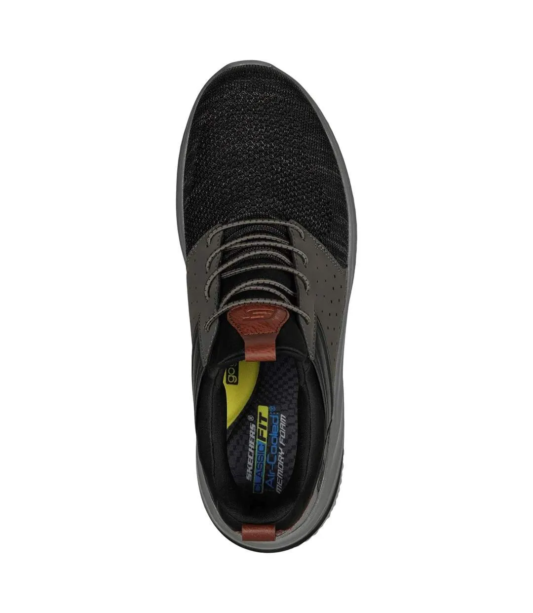 Mens delson 3.0 cicada trainers black/grey Skechers