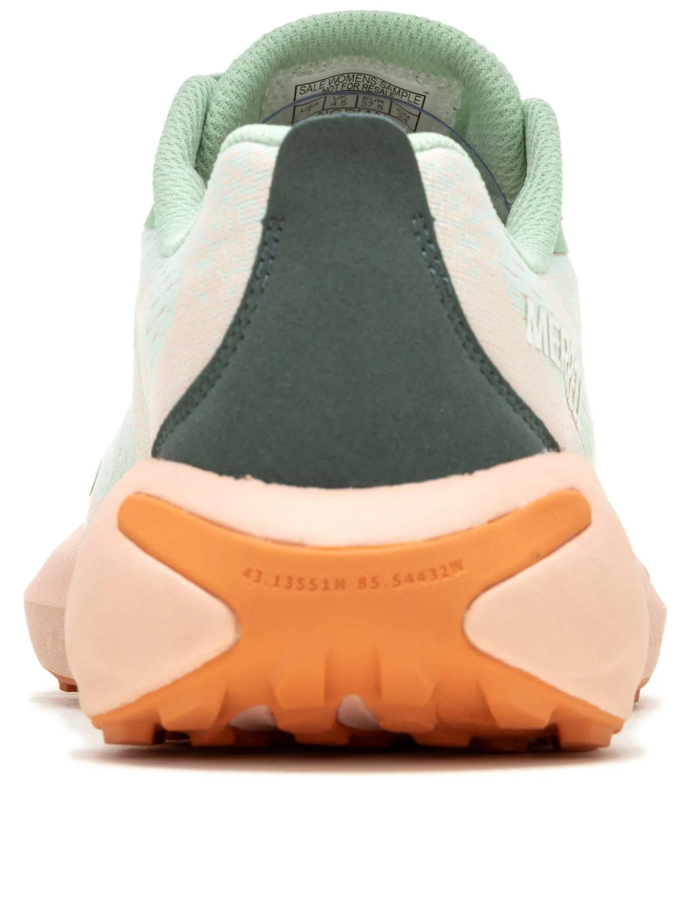 Merrell Womens Morphlite Trail Running Trainers - Green/peach