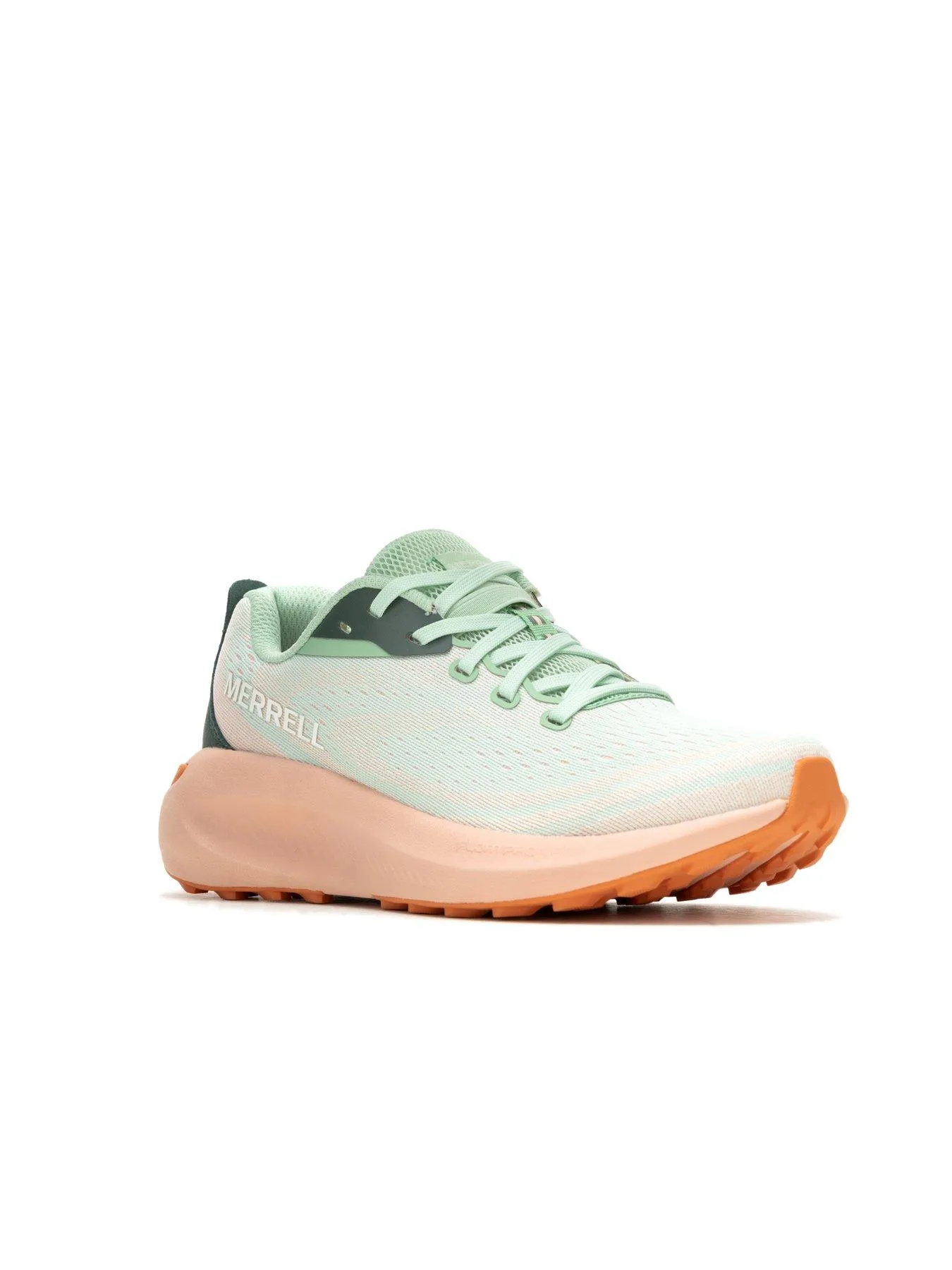 Merrell Womens Morphlite Trail Running Trainers - Green/peach