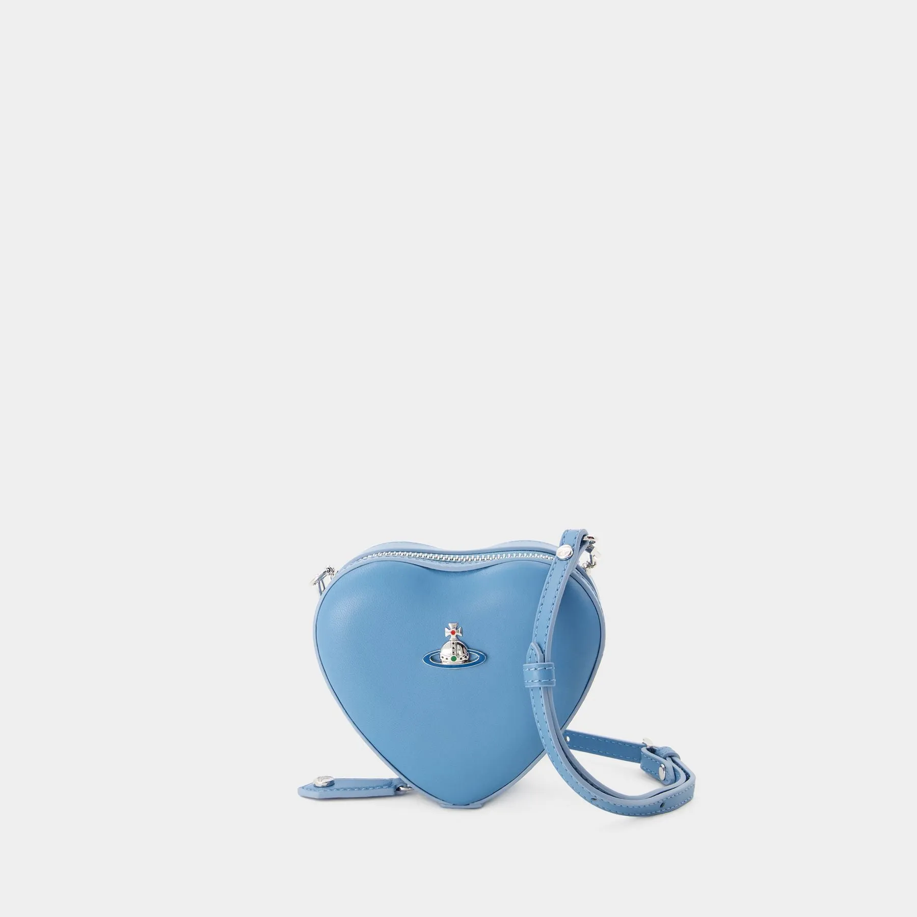 Mini Heart Crossbody - Vivienne Westwood - Leather - Blue