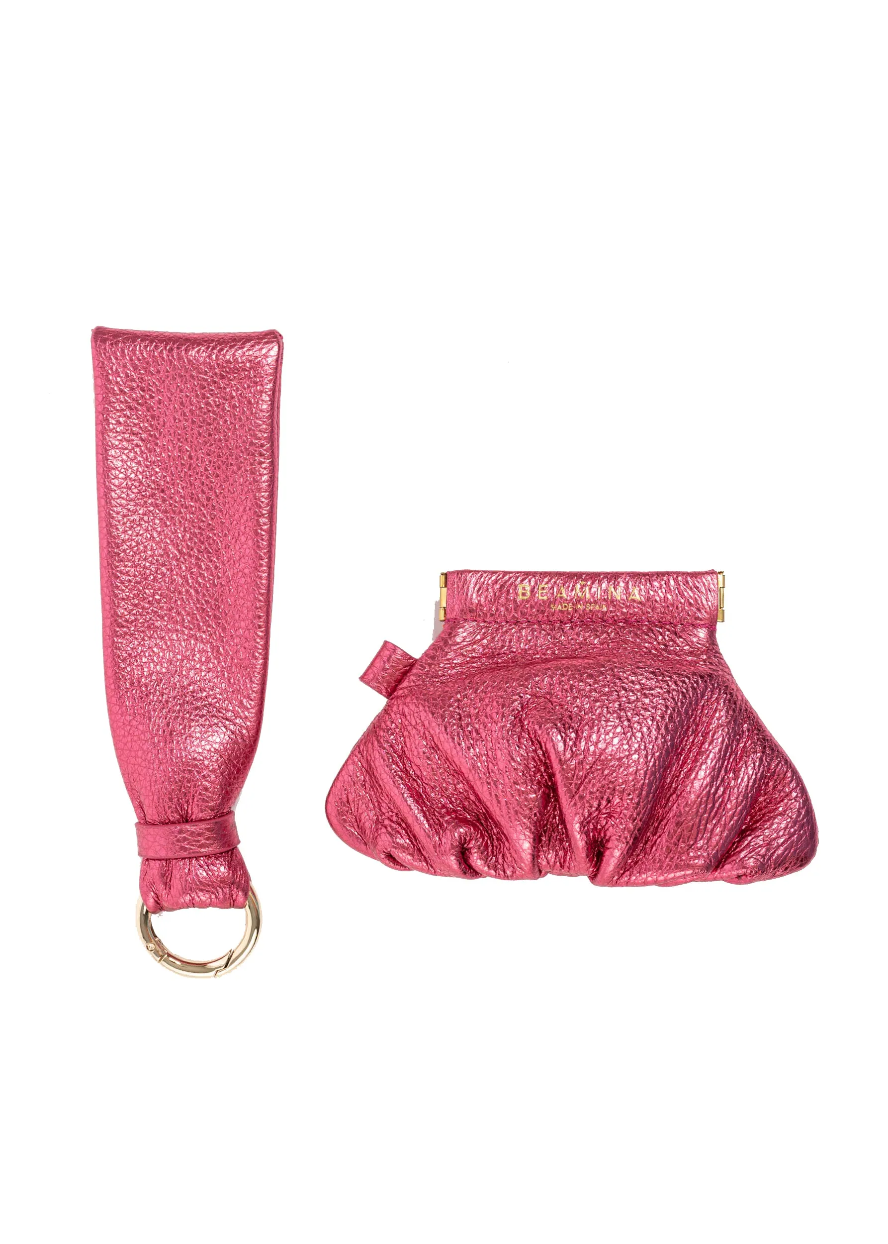 Mini-Mina Miniature  Metallic Fuchsia Bag