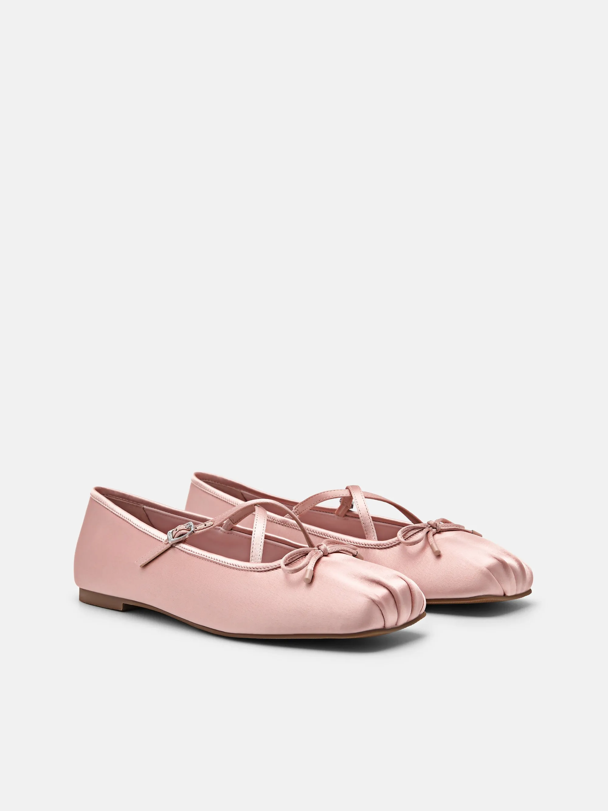 Nica Satin Ballerina Flats