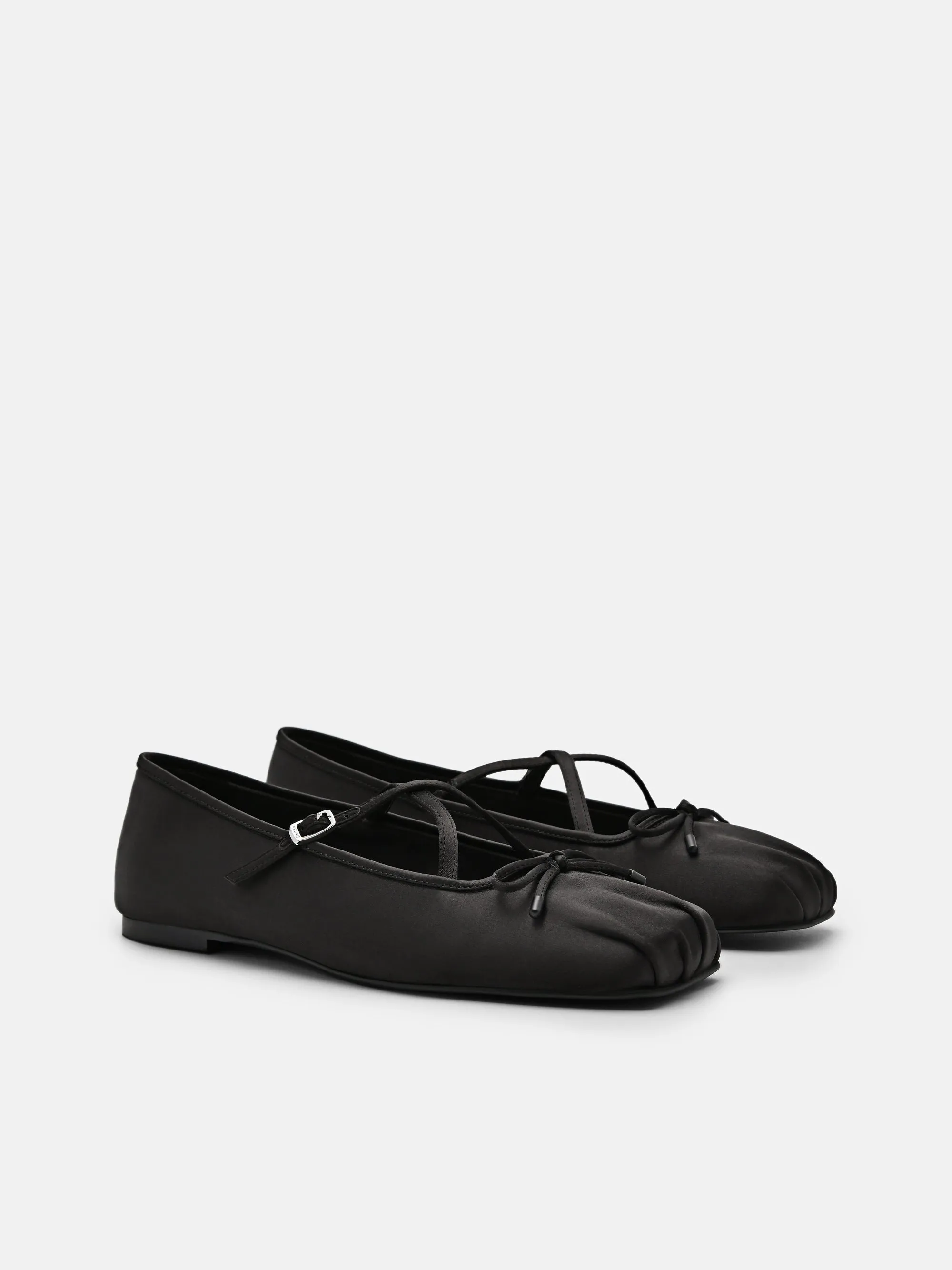 Nica Satin Ballerina Flats