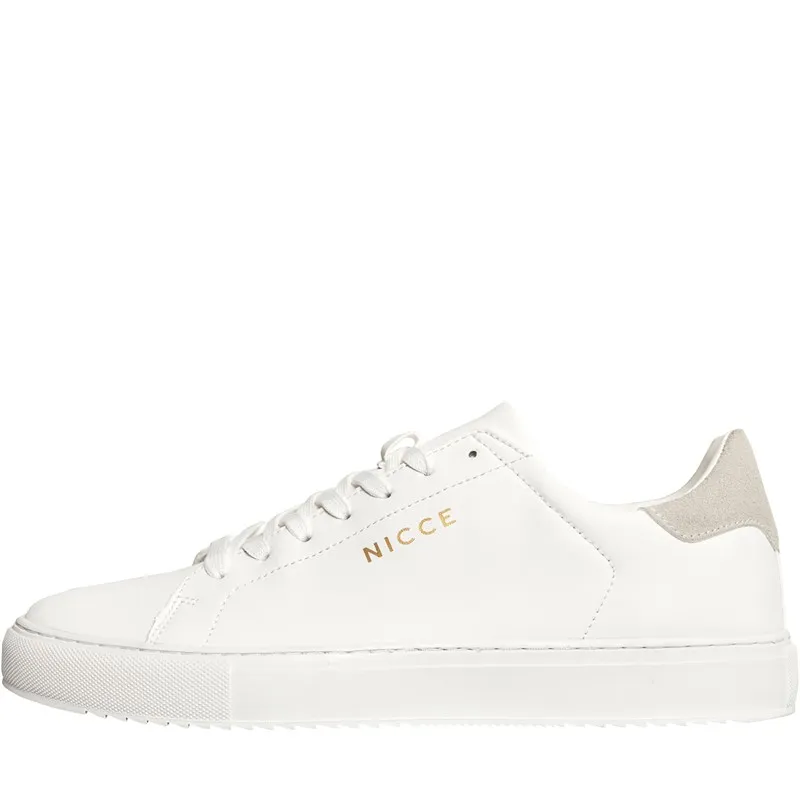 NICCE Mens Sector Trainers White/Grey/Gold