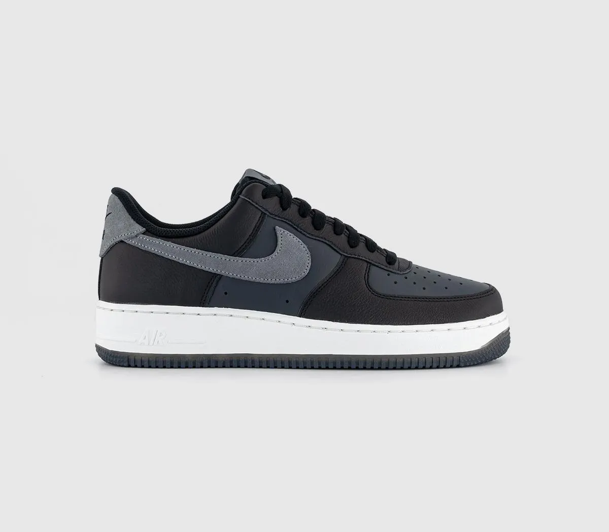 Nike Air Force 1 07 Trainers Black Smoke Grey Dark Smoke Grey