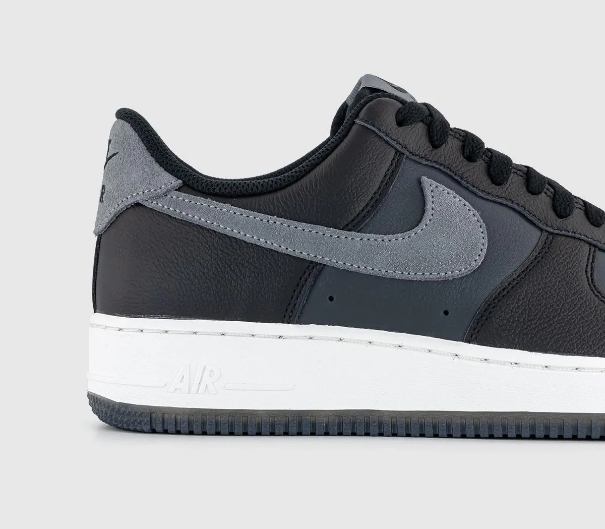 Nike Air Force 1 07 Trainers Black Smoke Grey Dark Smoke Grey