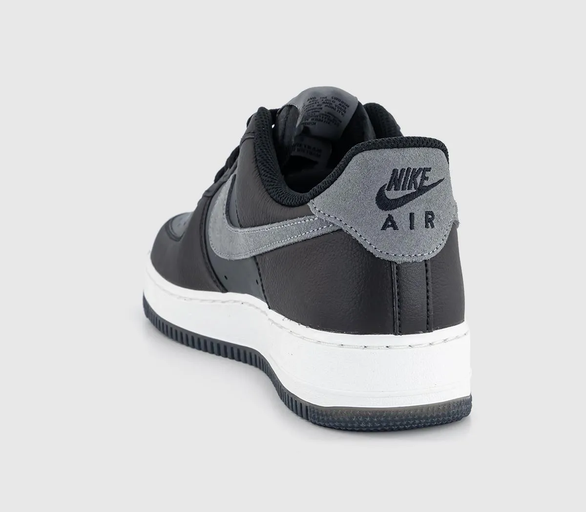 Nike Air Force 1 07 Trainers Black Smoke Grey Dark Smoke Grey