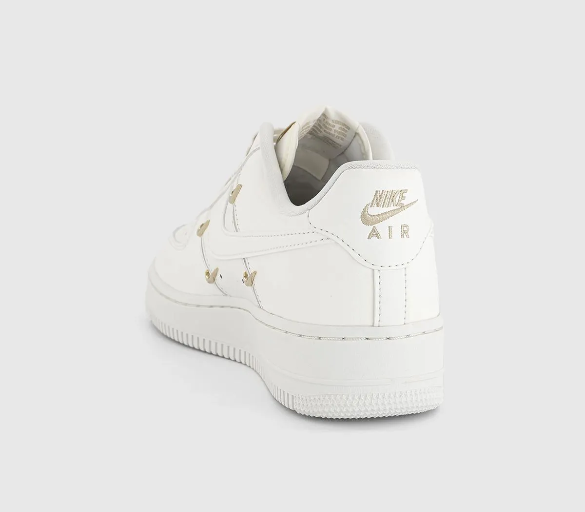 Nike Air Force 1 07 Trainers Sail Sail Sail Metallic Gold