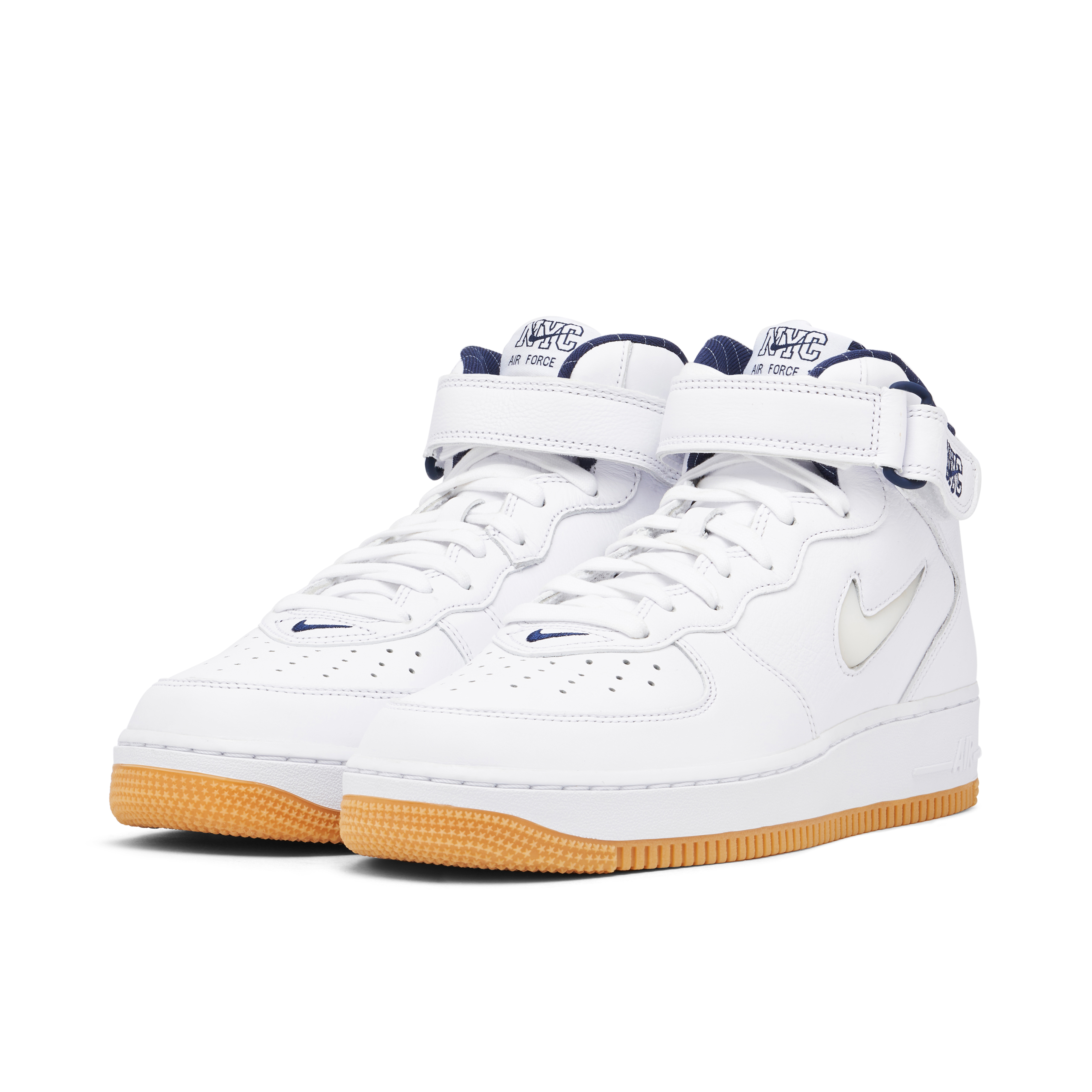 Nike Air Force 1 Mid Jewel NYC White Midnight Navy | DH5622-100 | Laced