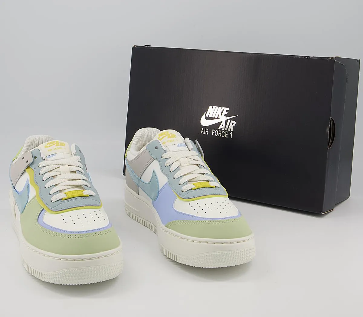 Nike Air Force 1 Shadow Trainers Sail Ocean Cube Light Marine