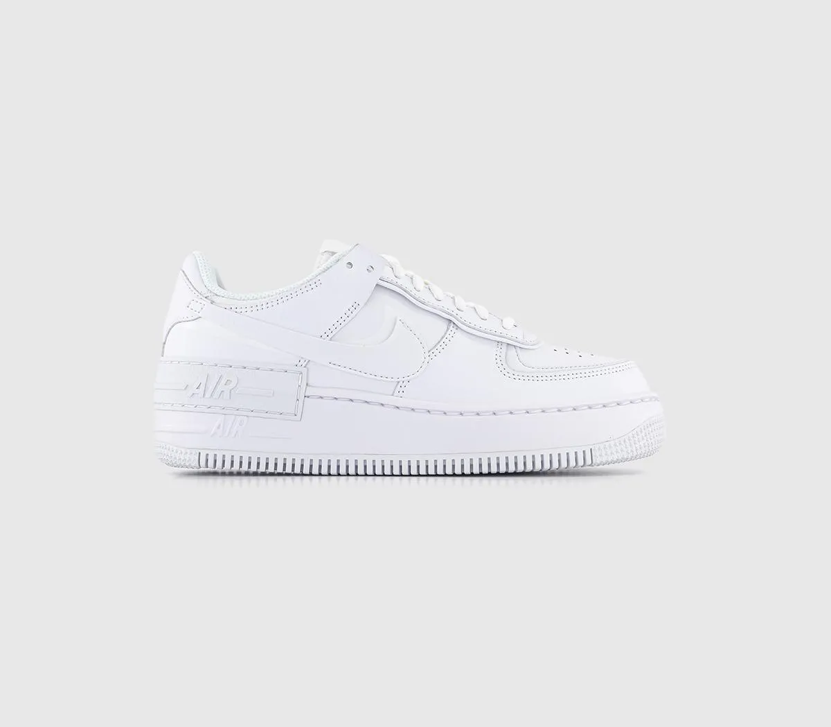 Nike Air Force 1 Shadow Trainers White Mono