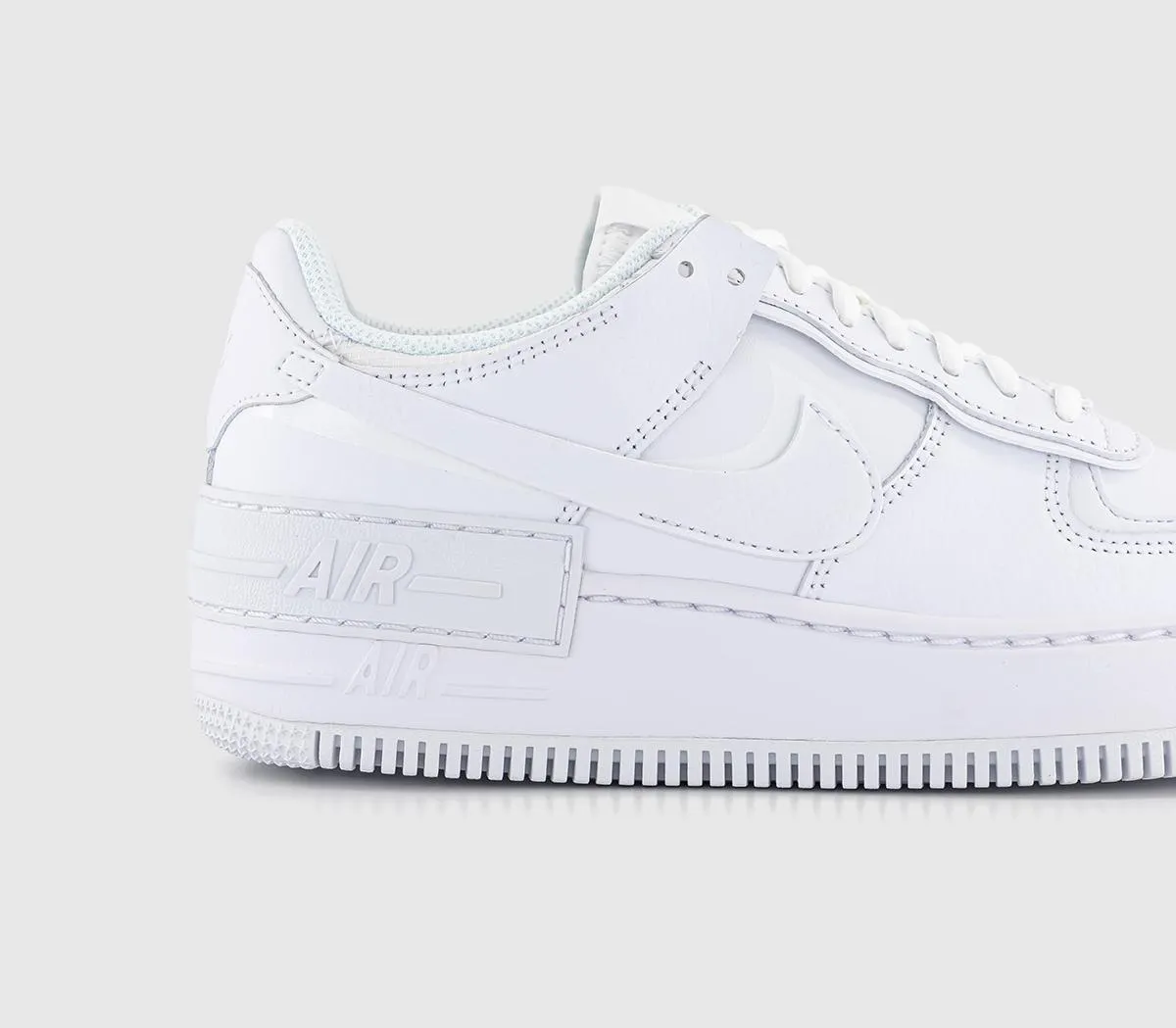 Nike Air Force 1 Shadow Trainers White Mono