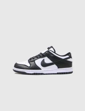 NIKE DUNK LOW WHITE/BLACK GS   BLACK