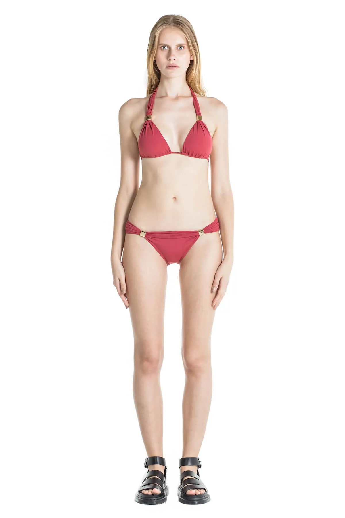 Nina Halter Bikini Top with Pads - Terracotta