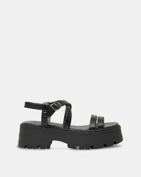 Only Mercery Chunky Sandals with Adjustable Buckle Standard Fit | Simply Be