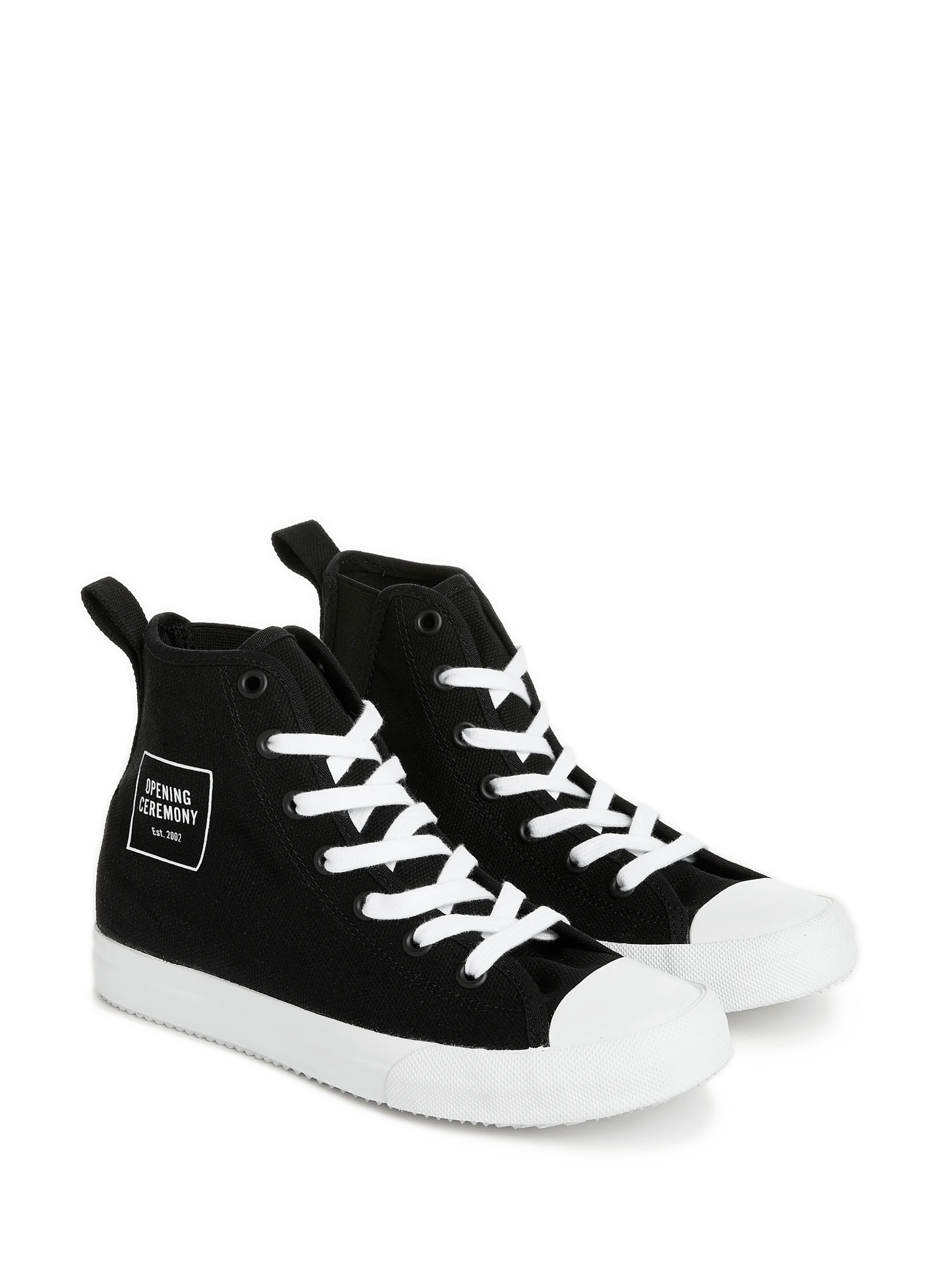 Opening ceremony  High-top canvas sneakers - Black