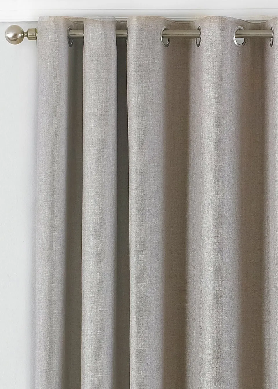 Paoletti Atlantic Twill Woven Eyelet Curtains