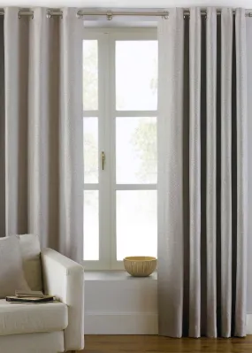 Paoletti Atlantic Twill Woven Eyelet Curtains