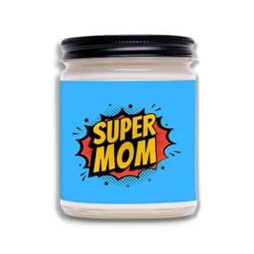 Personalized Candles Gift For Mother's Day - Super Hero Mom