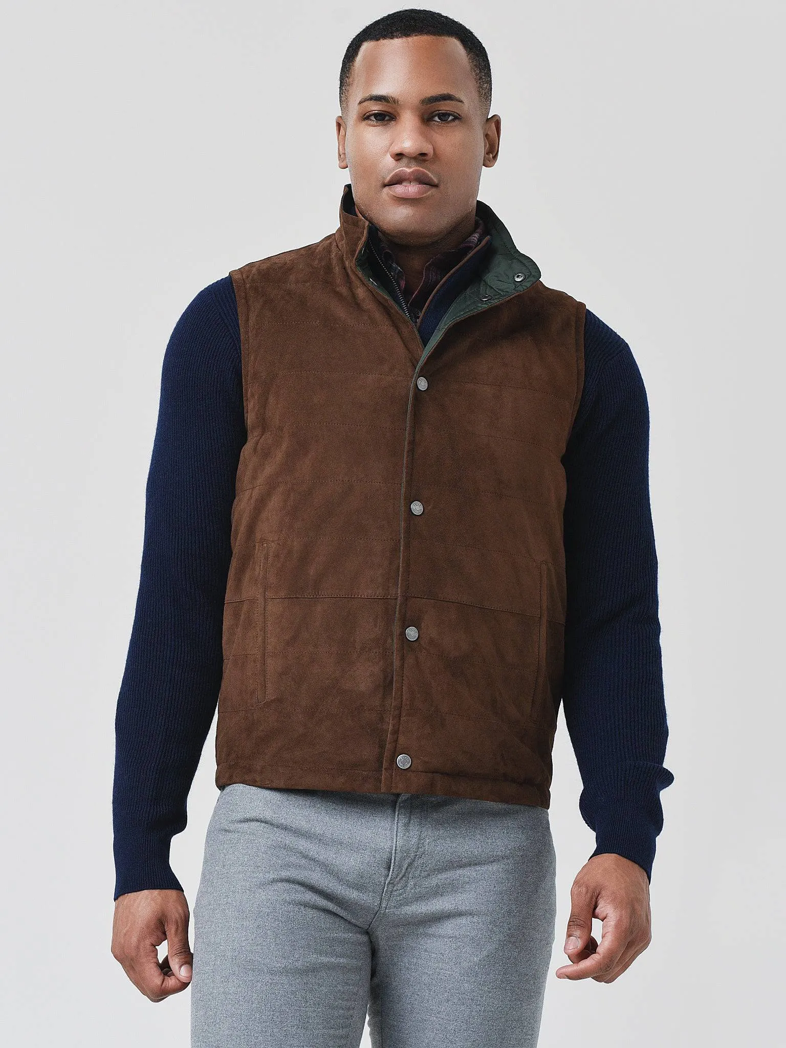     PETER MILLAR  Crown Men's Reversible Suede Vest    