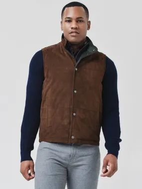     PETER MILLAR  Crown Men's Reversible Suede Vest    