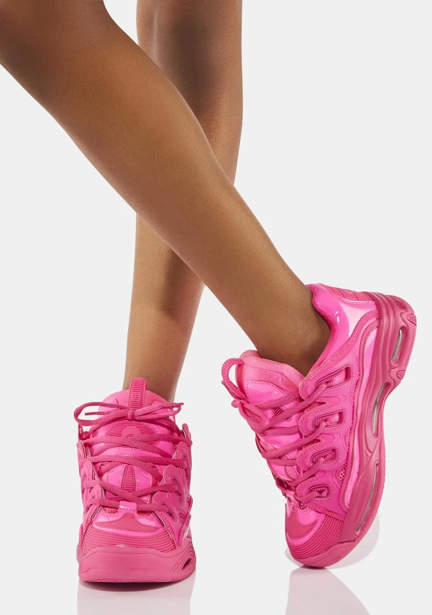 Pink Patent D3 2001 Sneakers-