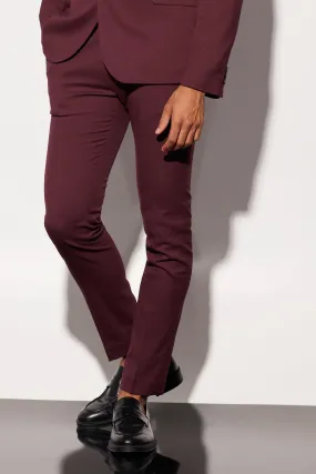 Pique Textured Skinny Suit Trousers