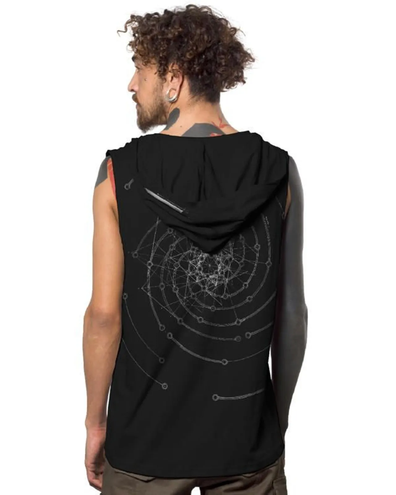 Plazmalab Fibonacci Hooded Tank Black: XL