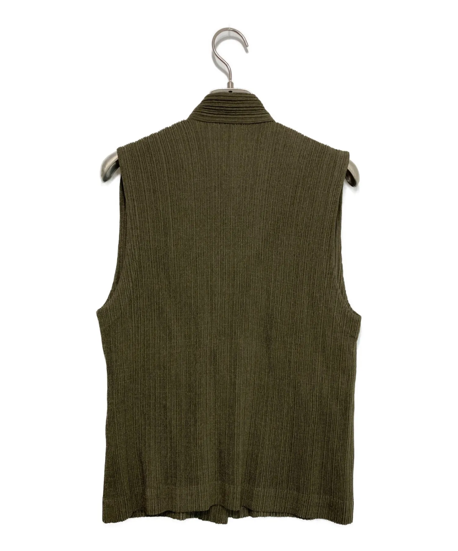 [Pre-owned] ISSEY MIYAKE pleated vest IM72-FE601