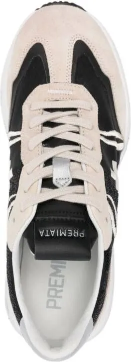 Premiata Cassie sequin-embellished sneakers Black