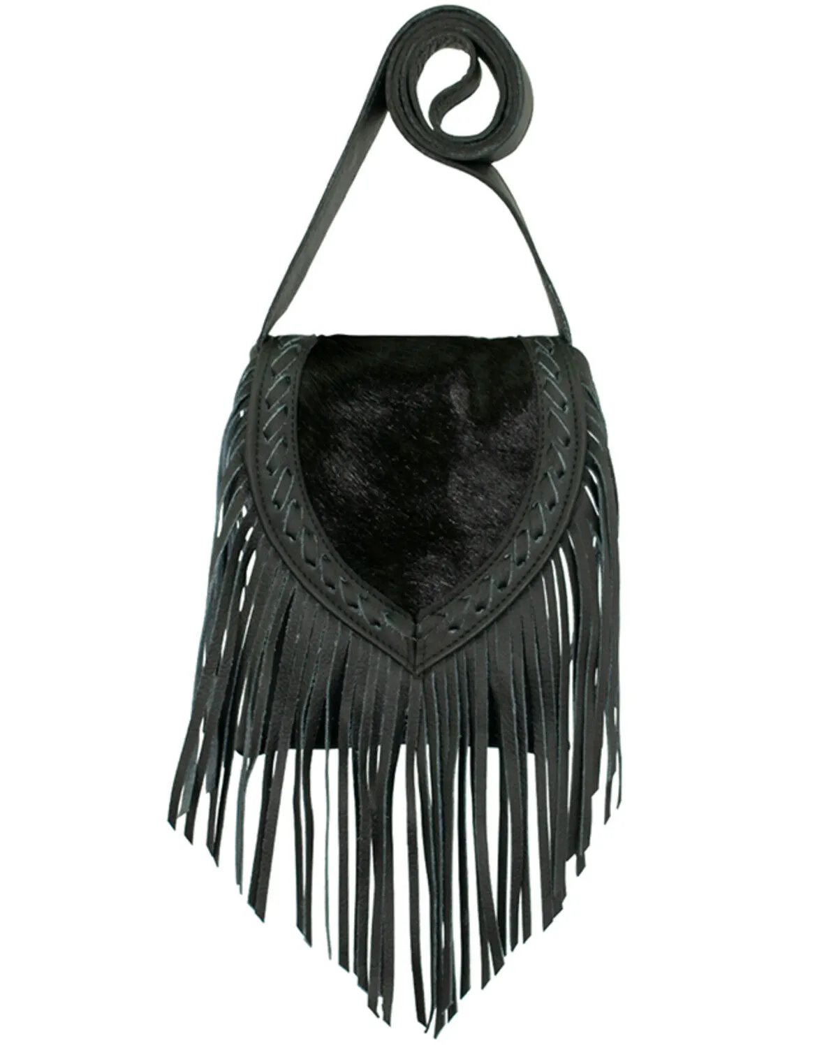 Product Name:  American West Women's Hair-On Fringe Saddle Crossbody