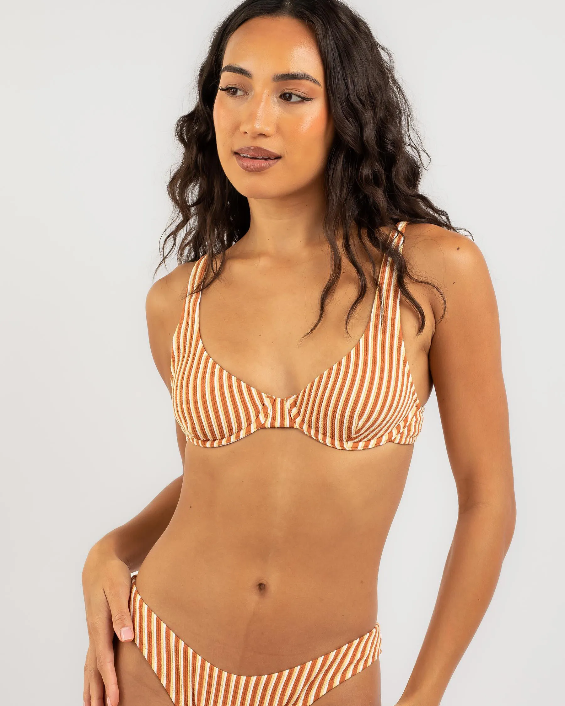 Rhythm Sunbather Stripe Underwire Bikini Top