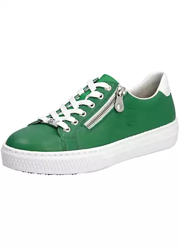 Rieker Leather Platform Trainers