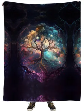 Rooted Universe Plush Blanket