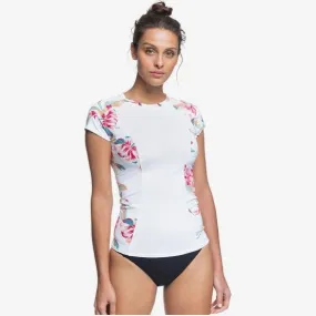 Roxy FASHION - SHORT SLEEVE RASH VEST FOR WOMEN WHITE