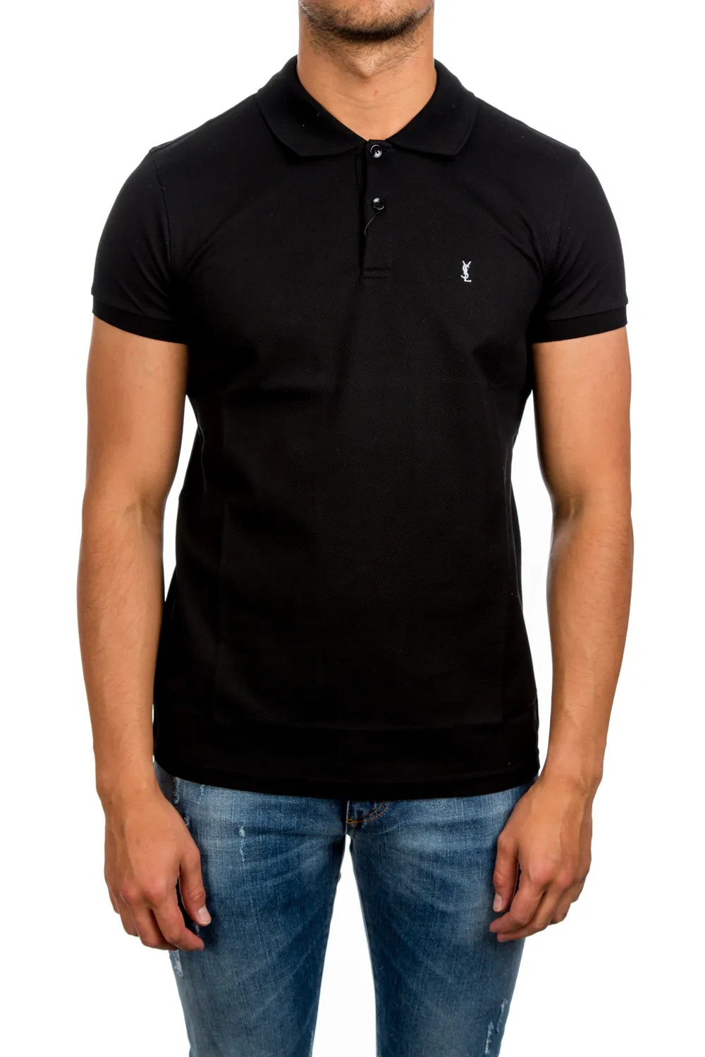 Saint Laurent Classical Neck Polo | Credomen