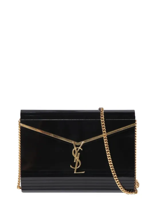 Saint Laurent   Mini Cassandra plexiglass bag 