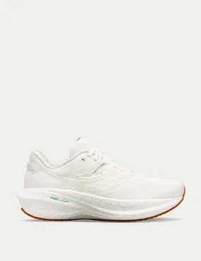 Saucony Women's Triumph 21 RFG Trainers - 6 - Soft White, Soft White,Soft Pink