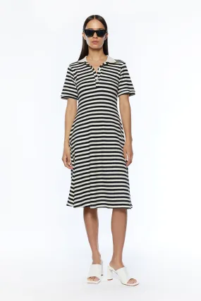 STRIPED POLO DRESS