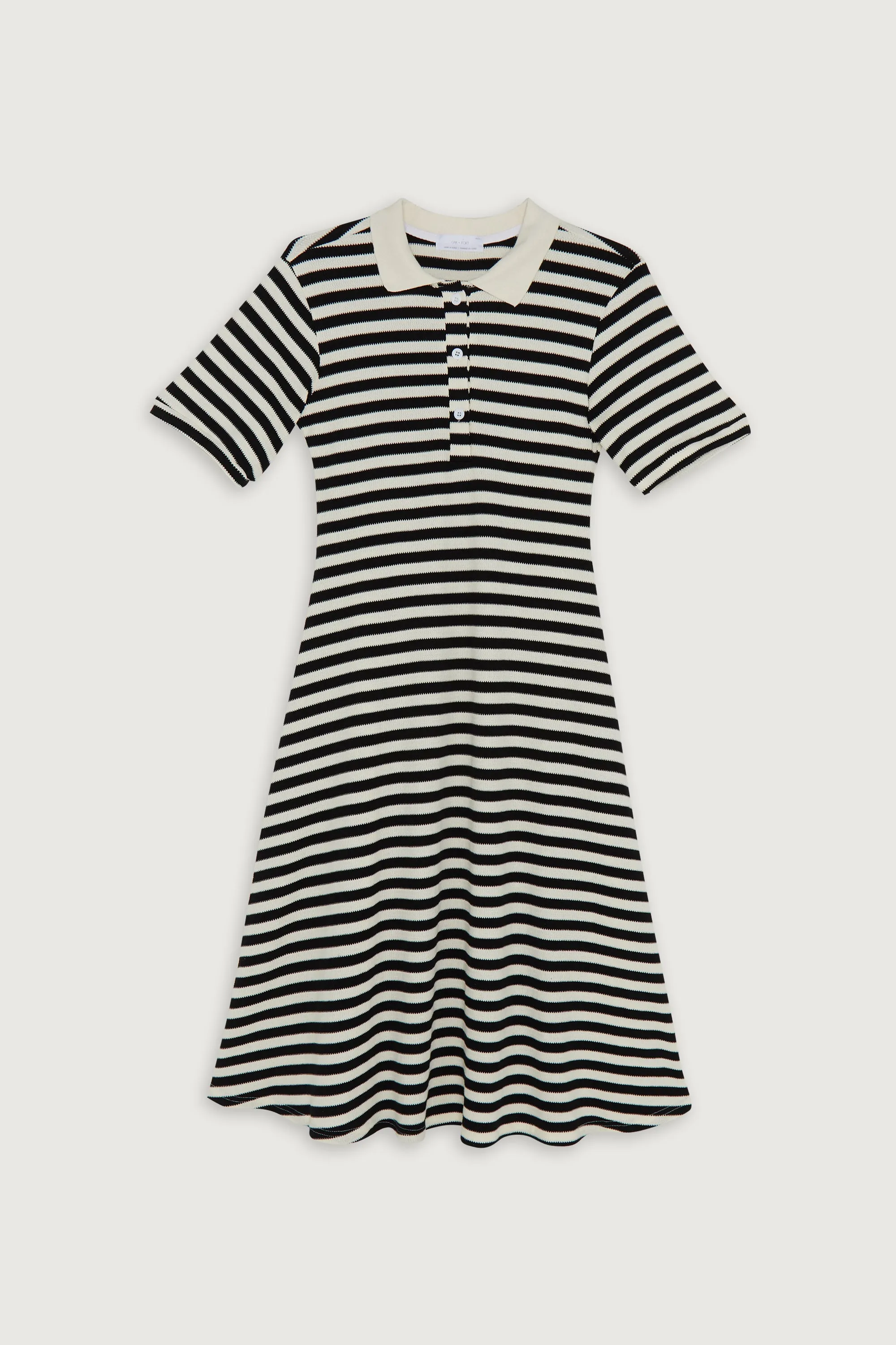 STRIPED POLO DRESS