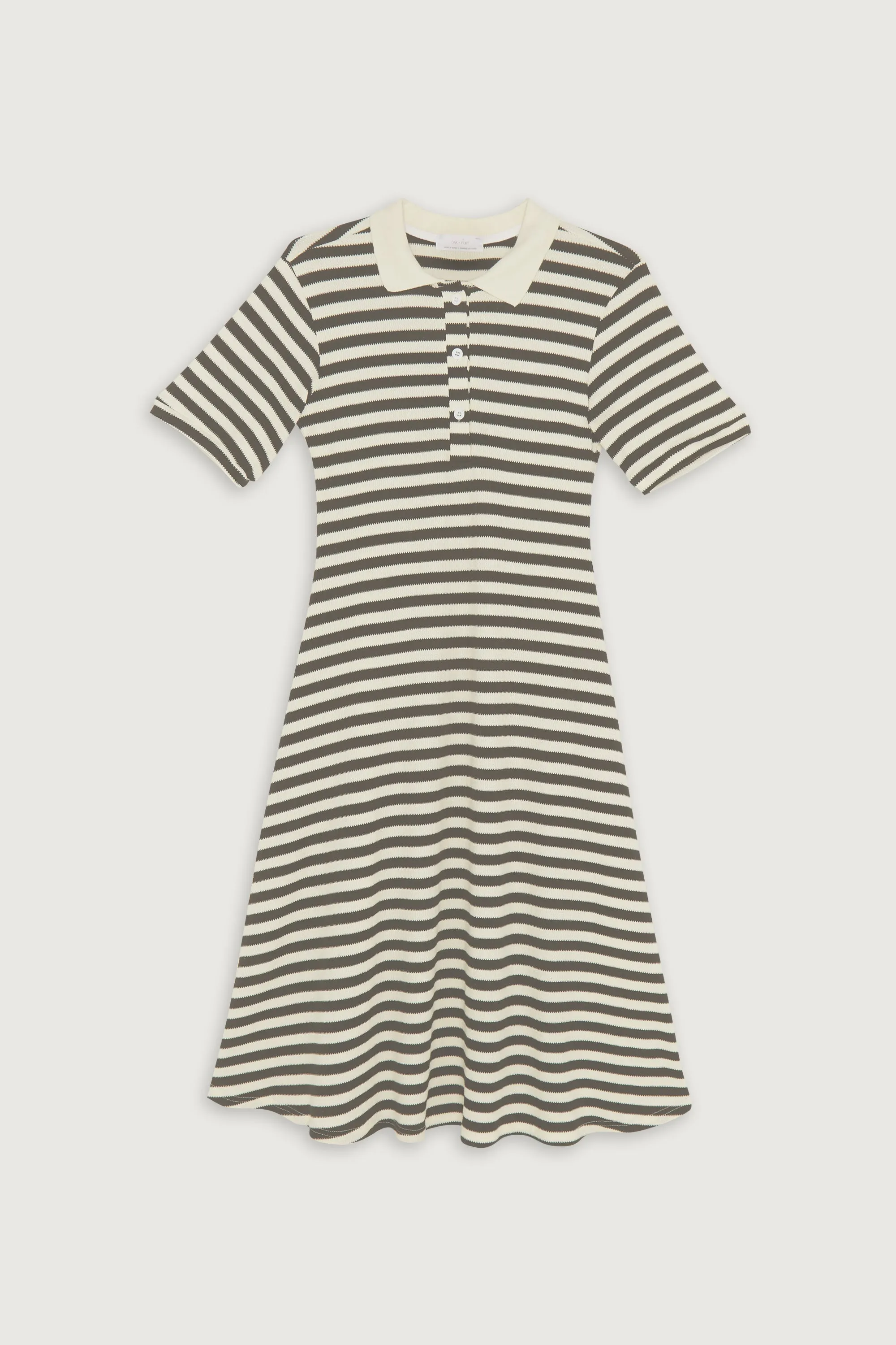 STRIPED POLO DRESS