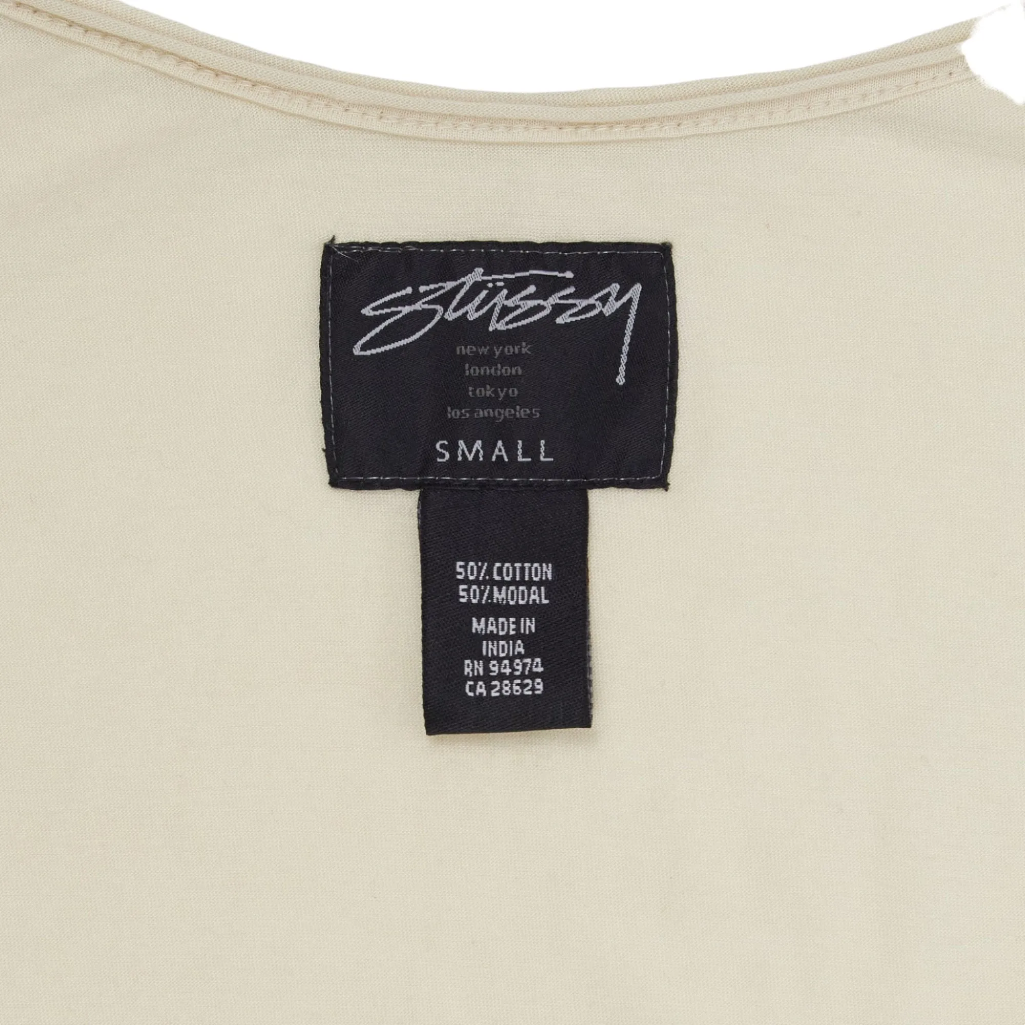 Stussy Cream Paris Tank Top