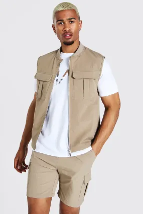 Tailored Utility Vest | boohooMAN UK