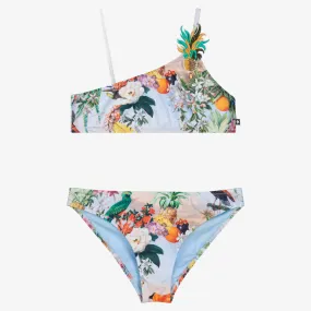 Teen Girls Blue Tropical Bikini (UPF 50+)