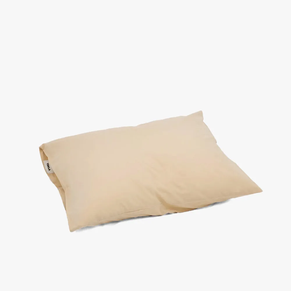 Tekla Cotton Percale Pillowcase / Sand Beige