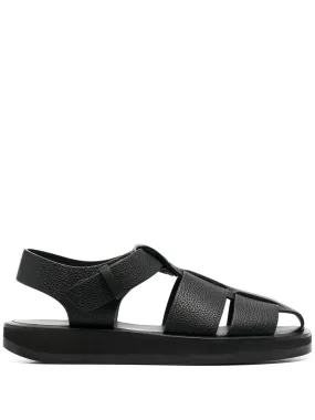 The Row Fisherman Flat Sandals Black | Luxury and style at your fingertips