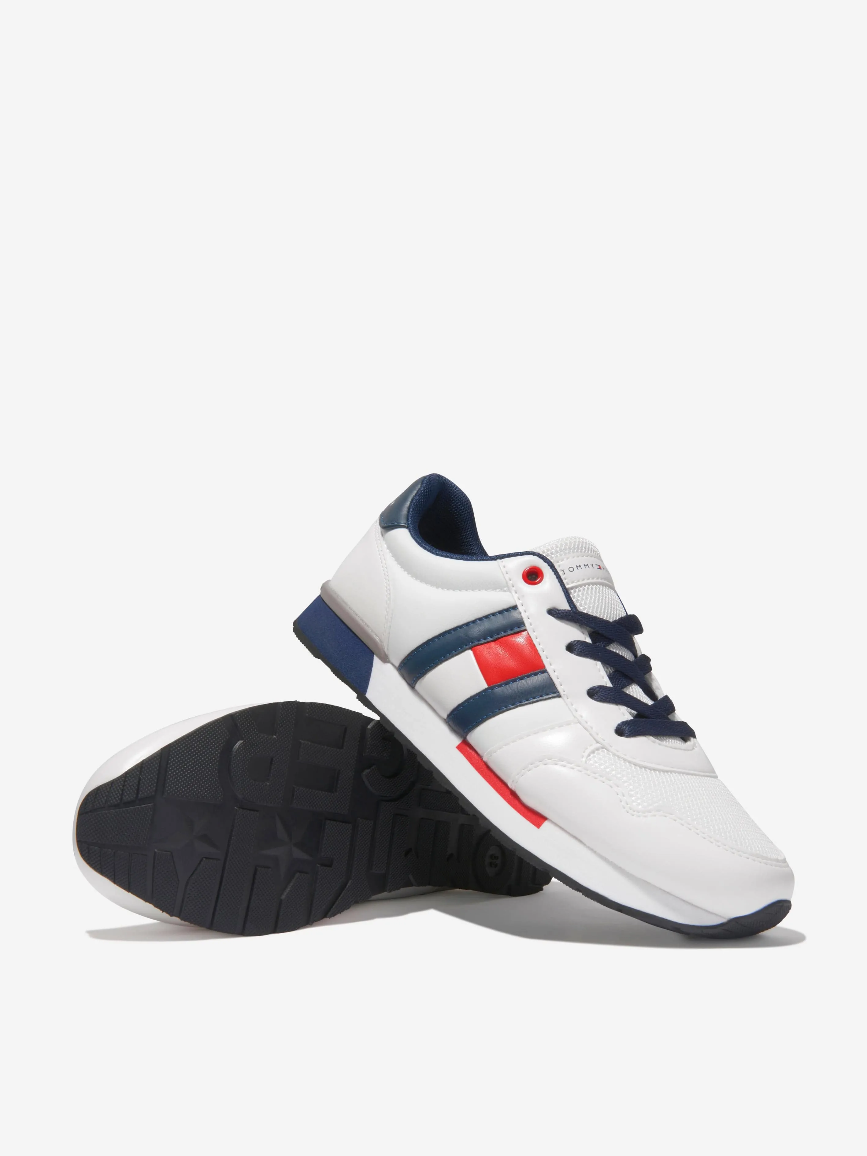 Tommy Hilfiger Boys Lace Up Logo Trainers